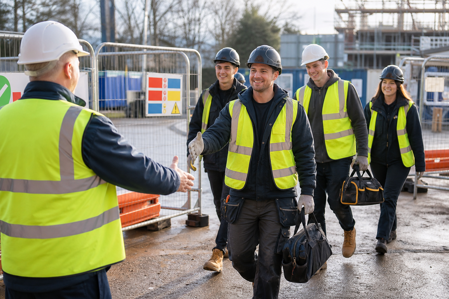 Construction labour supply team